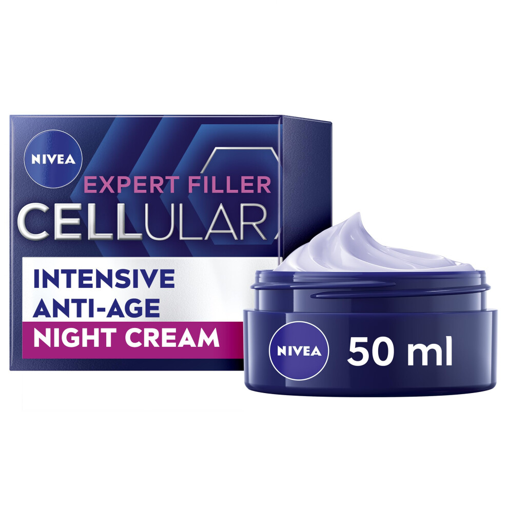 Hyaluron Cellular Filler Anti-Age Night Cream (50ml), Night Cream for Women with Hyaluronic Acid and Magnolia Extract, Anti Wrinkle Night Cream, Night-image-OPC-PFBBHTJ-NEW