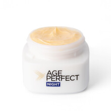 L'Oréal Paris Age Perfect Collagen Expert Retightening Night Cream 50+, Firmer, Moisturised, Nourished Skin, Anti-Age Spots, Collagen AA Fractions,