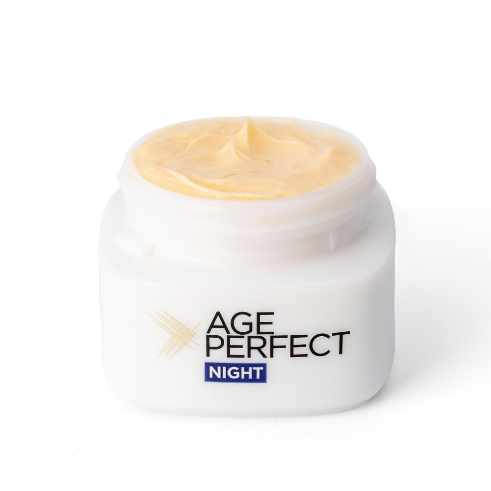 New L’oréal Paris L'oréal Paris Age Perfect Collagen Expert Retightening Night 50+, Firmer, Moisturised, Nourished Skin, Anti-Age Spots, Collagen Aa Fractions, Cream