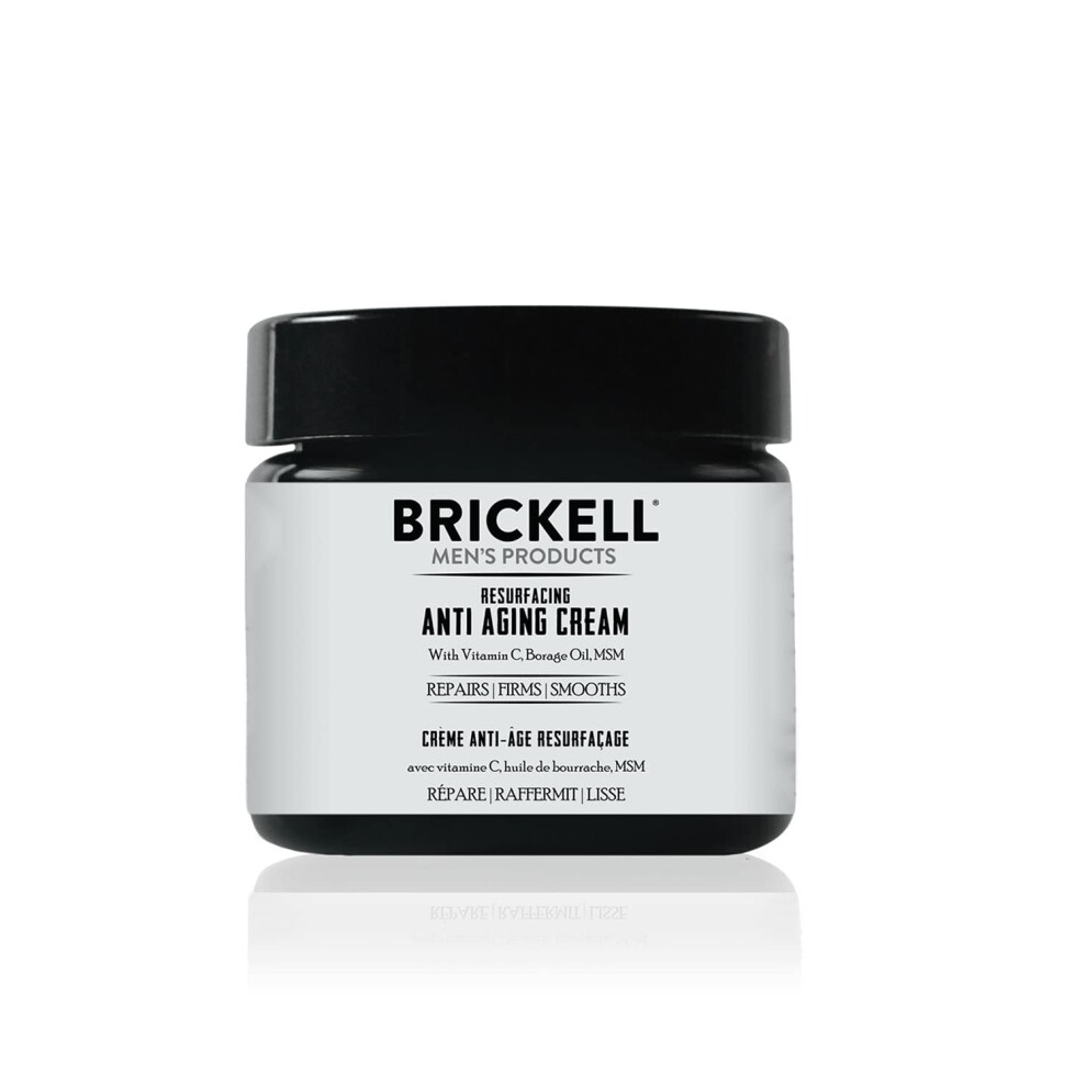 Resurfacing Anti-Aging Cream For Men, Natural and Organic Vitamin C Cream, 59 mL, Unscented