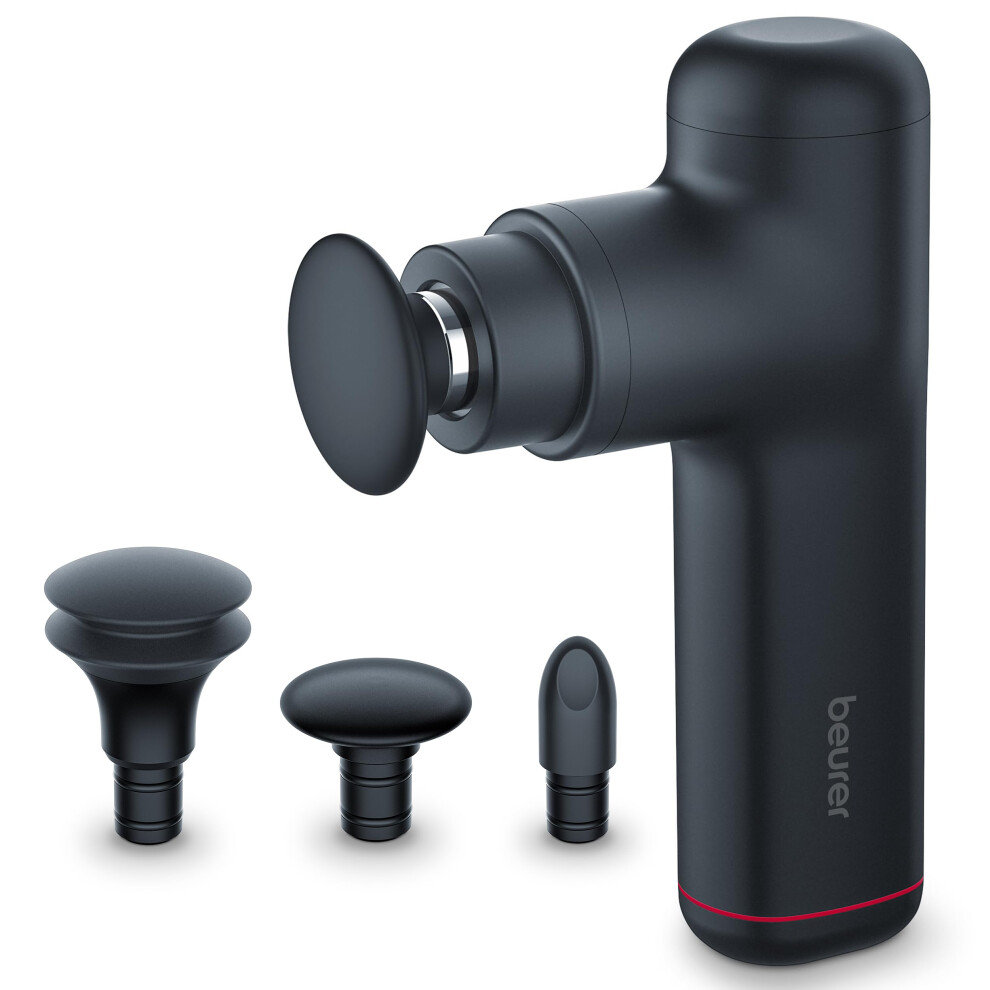 Beurer Mg 79 Massage Gun Sensitive, Compact Massage Gun With 3 Attachments, Gentle Trigger Point Massage For Sensitive Body Areas, Handy Muscle Massager With