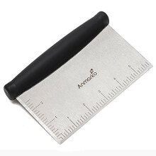 Stainless Steel Metal Griddle Scraper Chopper - Great as Dough Cutter for Bread and Pizza Dough - Multipurpose Kitchen Utensil for Flat Top Griddle -