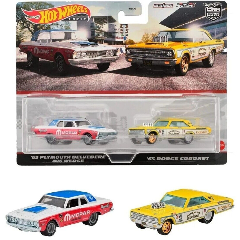 Hot Wheels Twin Set 1963 Plymouth Belvedere 426 Wedge and 1965 Dodge Cornet