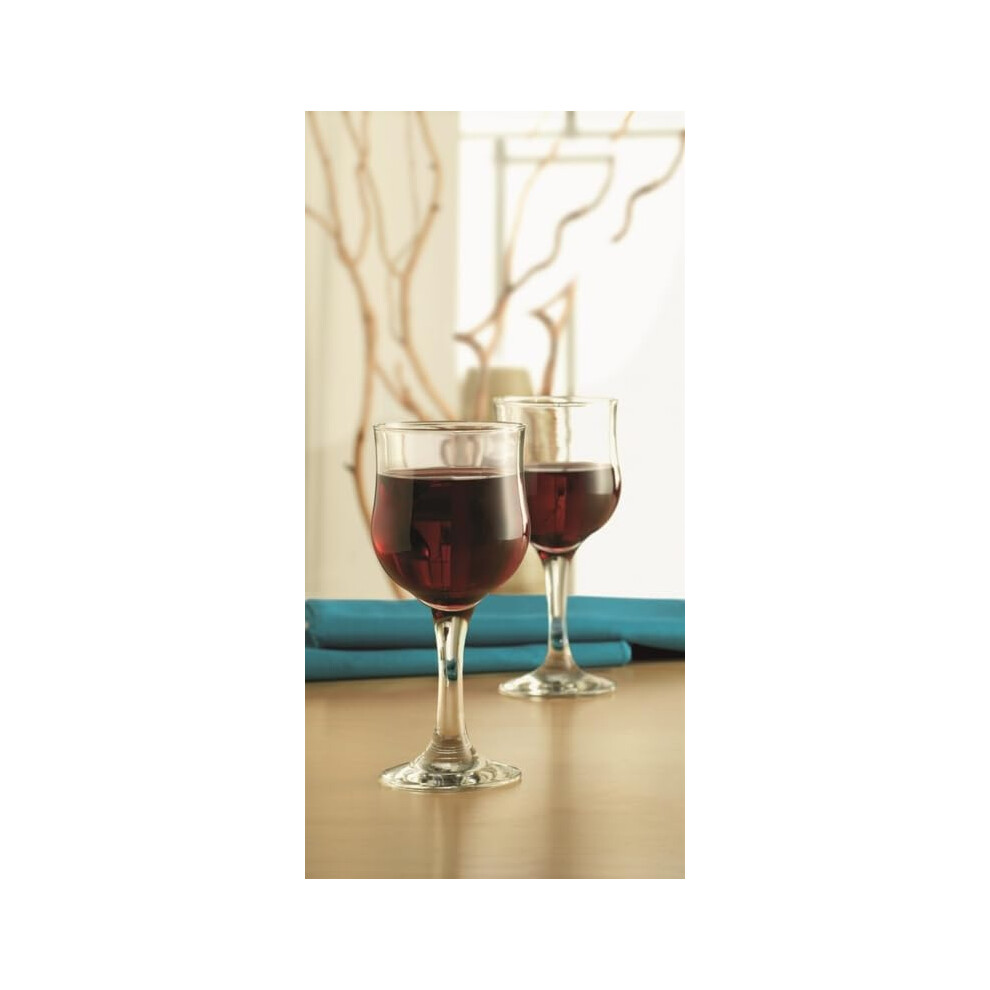 White Wine Glasses Set of 4 Stem Glass Tulip Shape Elegant Wedding Gift Cocktail Set Perfect for Home, Restaurants and Kitchen Set Dishwasher Safe