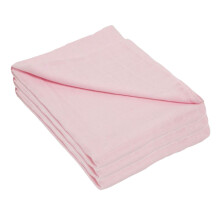 Muslin Cloths for Baby, Baby Muslin Squares, Burp Cloths for Baby Boys & Girls, Swaddle Wrap, Pink, 3 Pack
