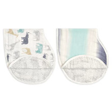 Burpy Baby Bib, 100% Viscose from Bamboo Muslin, 4 Layer Multi Use Burping Cloth, Super Soft & Absorbent Burp Rag for Infants, Newborns and Toddlers,