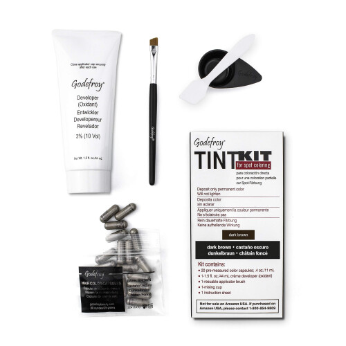 Tint Kit Dark Brown Eyebrow and Beard Dye for Professionals