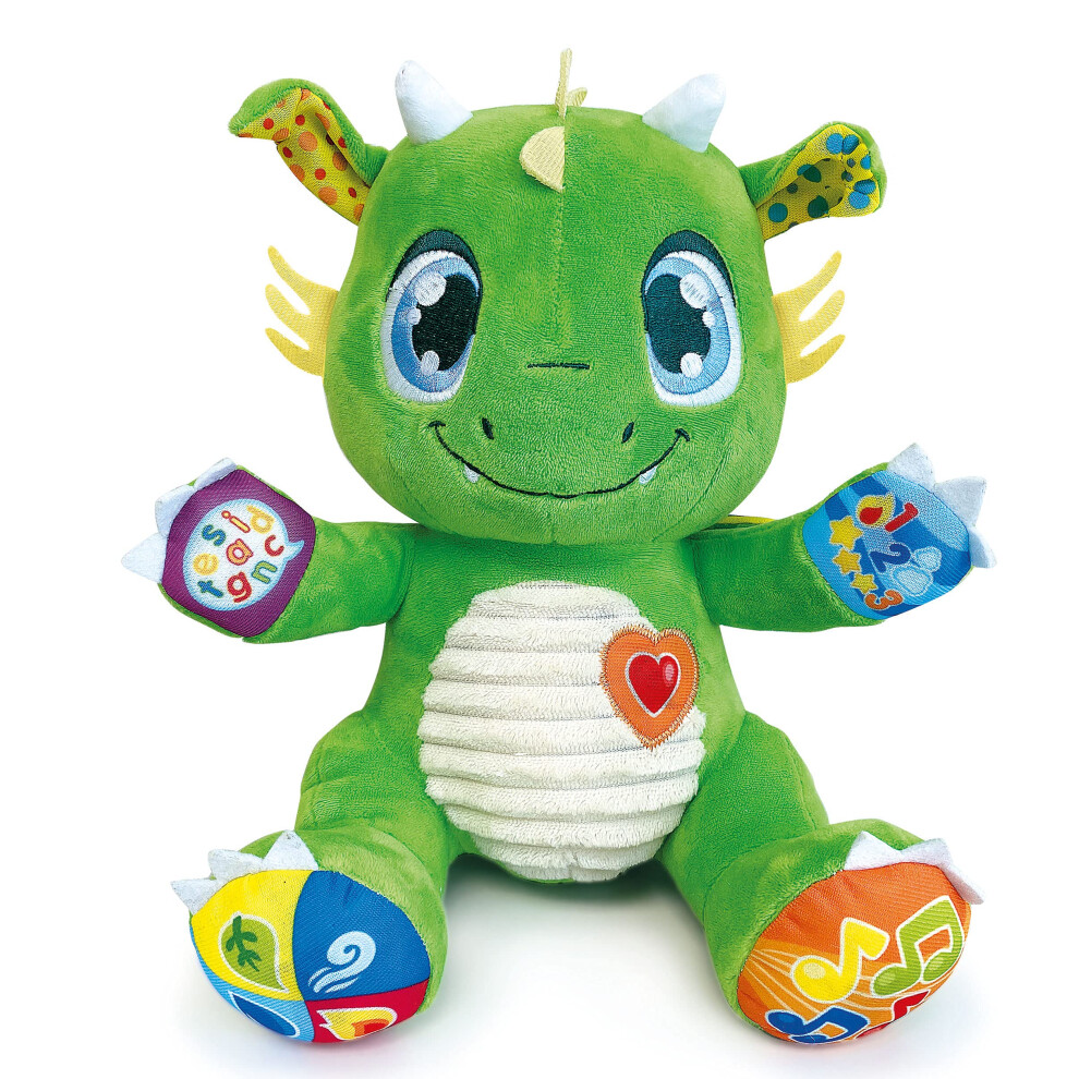 New Clementoni - Baby Dragon - Interactive And Talking Plush, Sound Toy For Babies 6+ Months, 61899