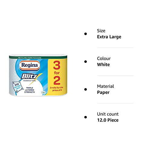 12 Rolls Original Kitchen Rolls in Recycled ECO Paper Bag 2