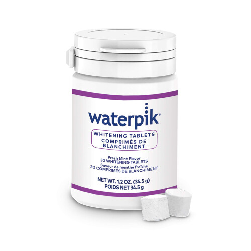 Waterpik Tabletes de Refil de Água Flossing Branqueadora Waterpik - 30 Cont.