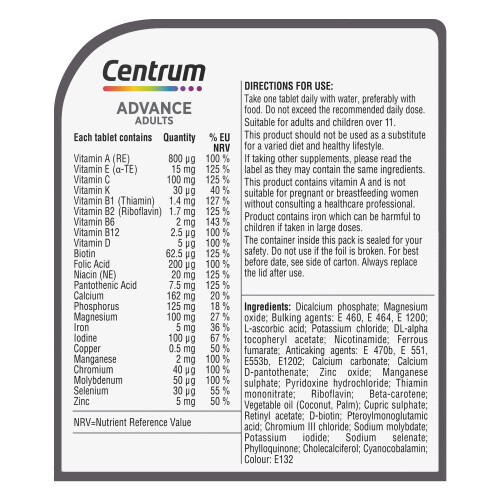 Centrum Centrum Advance Adults Formula - 100 Tablets 2