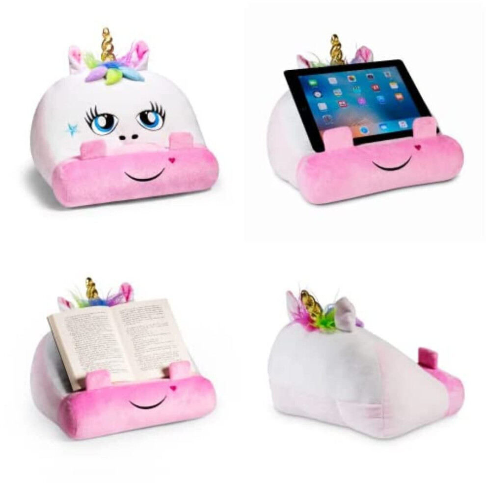 Children's Ipad Stand | Cuddly Reader Tablet Stand & Book Holder| Reading Pillow For Bedtime Adventures | Tablet Lap Rest Cushion | Fun Gift For 5060213019355
