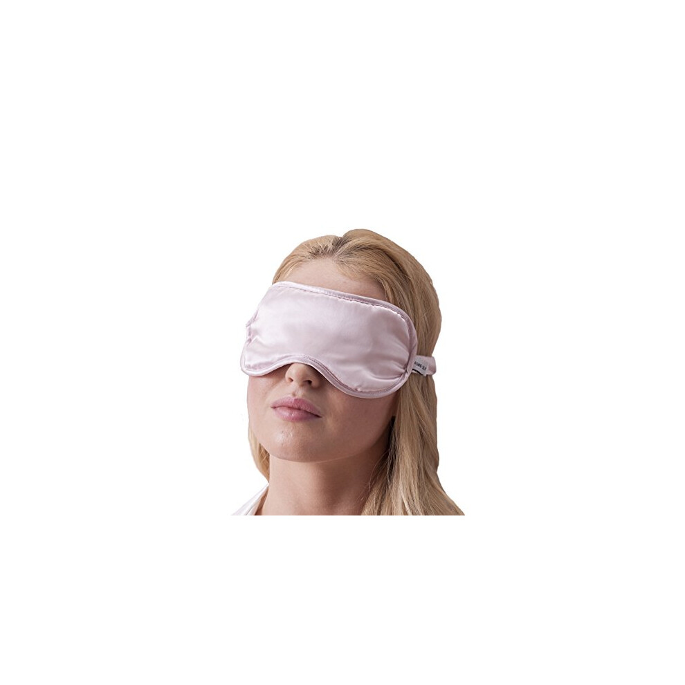 Jasmine Silk Pink 100% Pure Silk Filled Eye Mask/Sleeping Mask Sleep Mask