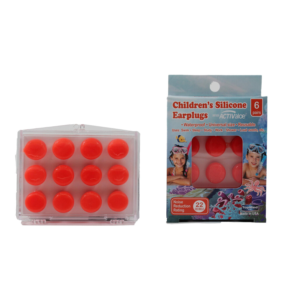 Top Med Soft Silic Pairs Original Moldable Silicone Putty Earplugs (Children) Unisex Kids Topmed Ets