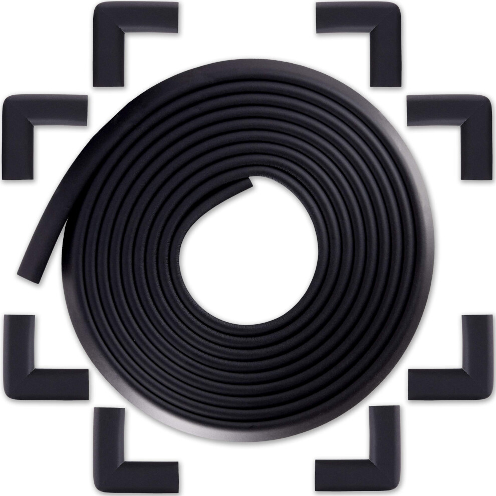 Bebe Earth 6M Baby Proofing Edge And Corner Guard Protector Set, 20 Feet Edges & 8 Corner Guards, Furniture And Tables Child Baby Proof Bumpers, Bébé Earth