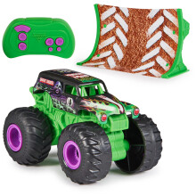 Monster Jam, Official Grave Digger Remote Control Monster Truck 1:64 Scale, Includes Ramp, RC Cars Kids' Toys For Boys And Girls Ages 4 And Up