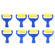 Paint Roller Mini Painting Foam Sponge Brush Tools Sponge Paint Rollers for Kids Painting Learning 4pcs