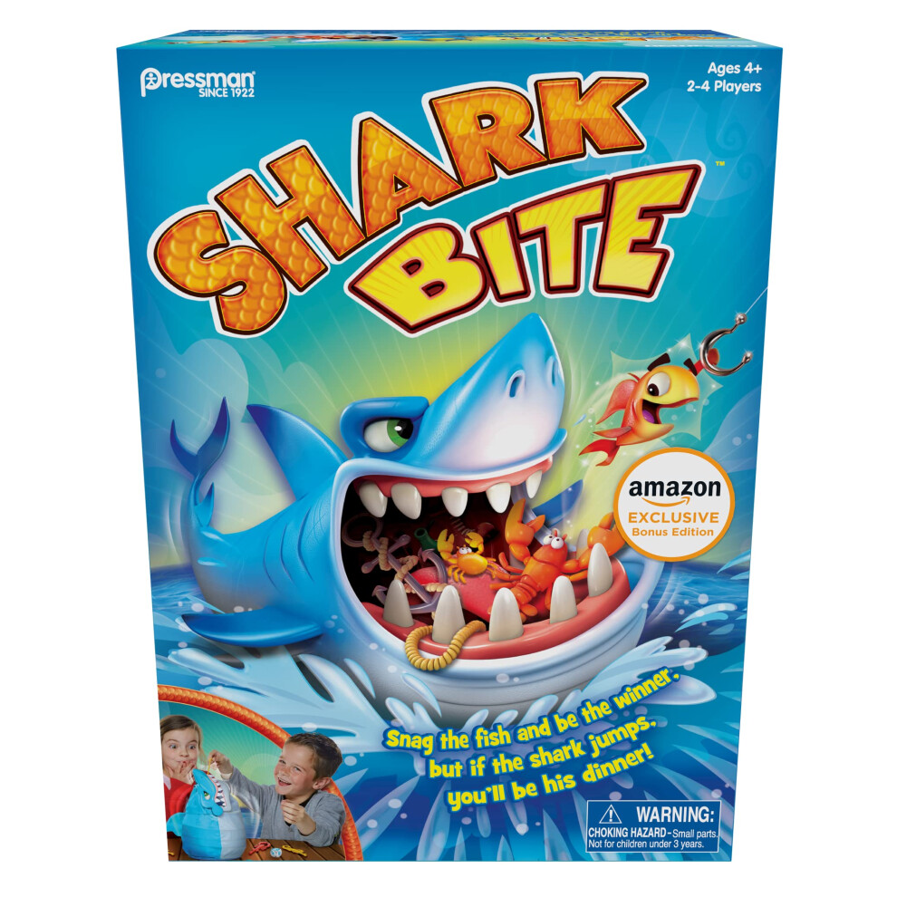 Goliath Games Shark Bite with Bonus Let's Go Fishing Card Game Kids Action Games | For Ages 4+ | For 2-4 players