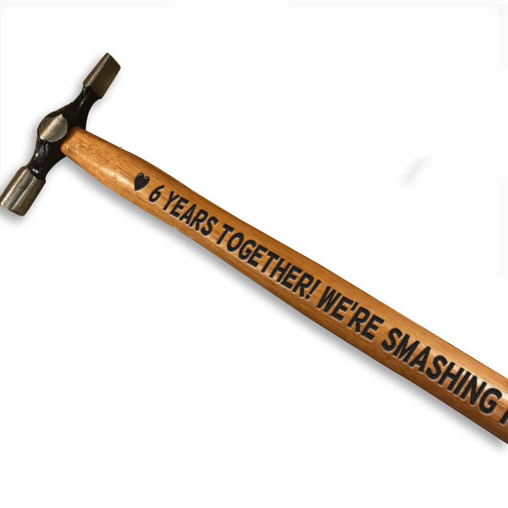 6 Year Anniversary Engraved Hammer 6Th Anniversary Gift For Boyfriend Husband Gift For Him 5056293598880