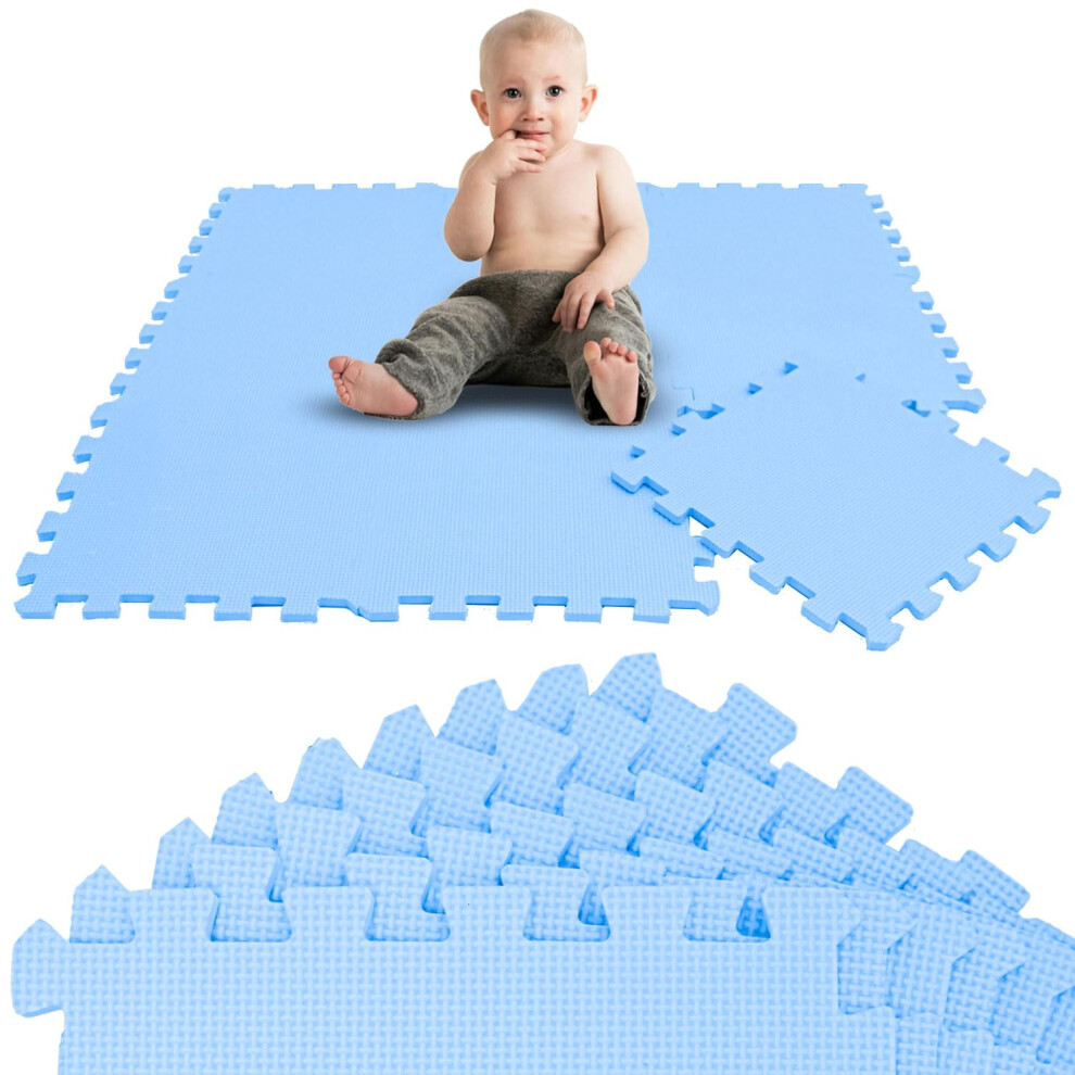 Littletom 9 Pieces Baby Play Mat - 30X30 Soft Puzzle Mats Floor Playmat Interlocking Foam Tiles