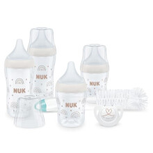Perfect Match Perfect Start Baby Bottles Set | 0-6+ Months | Adapts to Baby's Palate | 4 x Anti Colic Baby Bottles, Dummy, Bottle Brush & More |