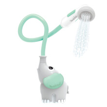 Elephant Baby Bath Shower Head A Water Pump & Trunk Spout for Tub & Sink - for Newborns, Infants & Toddlers (Turquoise)