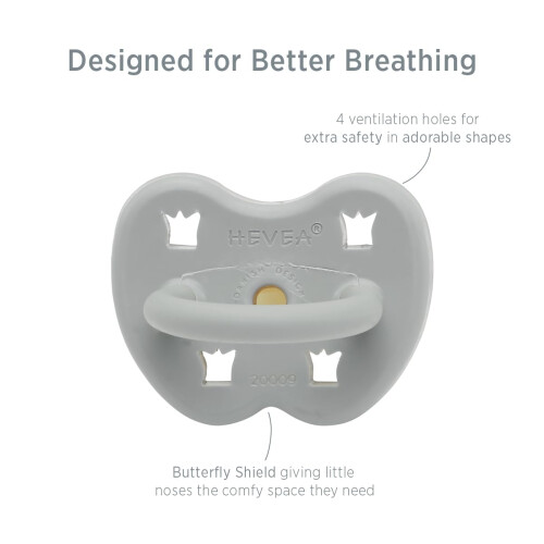 Natural Rubber Dummy Pacifier ORTHODONTIC 3-36 Months Single-Pack (Natural) 1