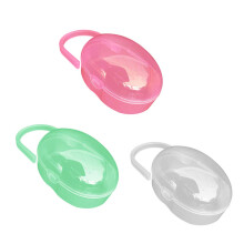 Dummy Case,3 Pack Pacifier Storage Box with Portable Handle Soother Pacifier Boxes BPA Free Baby Nipple Cases Prevent Bacterial Dust for Travel(Yellow