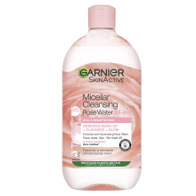 Micellar Rose Cleansing Water For Dull Skin, Glow Boosting Cleanser and Makeup Remover, Recognised By The British Skin Foundation, Use With Reusable