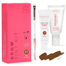 Brow Tint Kit – Eyebrow Tint Set – Dye Kit with Color Tint, Cream Developer and Styling Brush – Long-Lasting Effect Up to 4 Weeks – 30