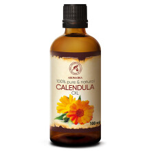Calendula Olja 100 ml - Calendula Officinalis Blomextrakt - Infuserad - Mandelolje Bas - 100% Ren & Naturlig