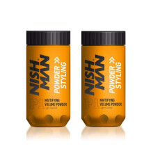 nishman 2er Pack Mattierendes Volumen Wachspuder