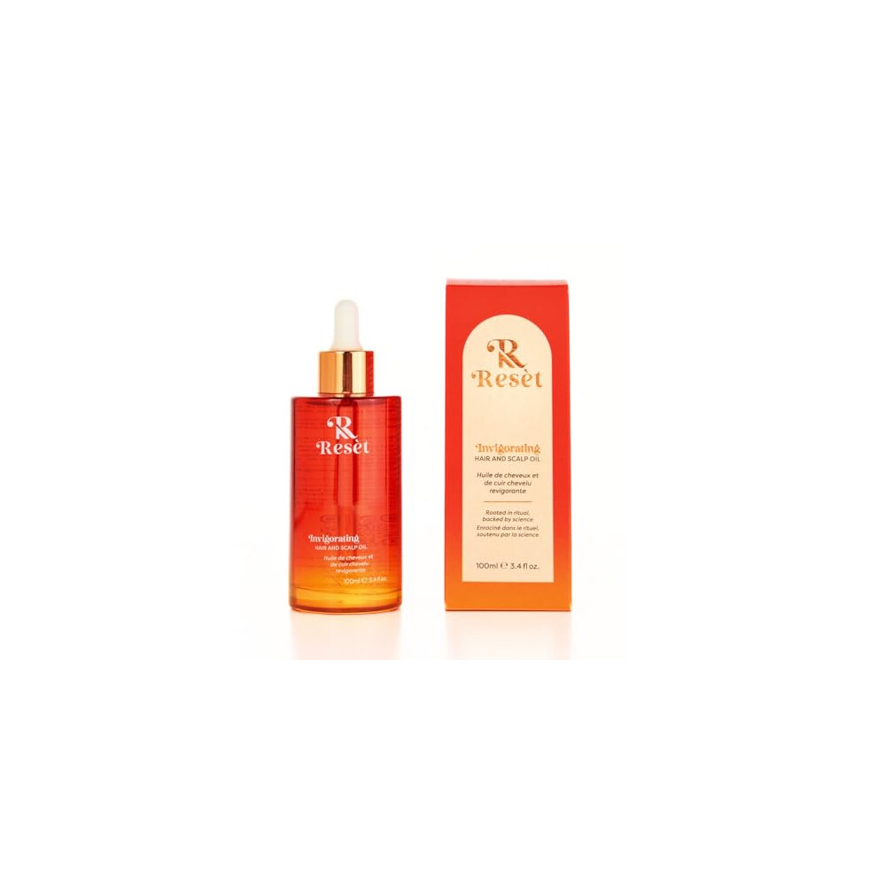Reset Invigorating Hair Oil, 100Ml - Boosts Hair Growth, Natural Hair Oil With Rosemary, Caffeine Extract, Ashwaganda, Targets Loss & Thinning