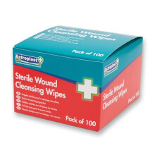 Alcohol Free Sterile Wound Cleansing Wipes Pack 100