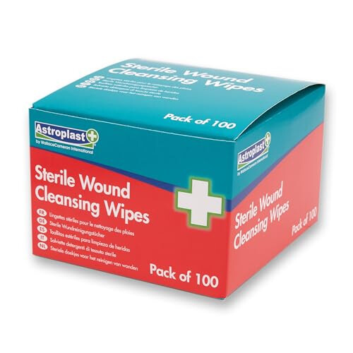Alcohol Free Sterile Wound Cleansing Wipes Pack 100