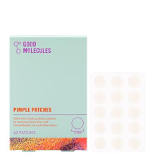 Good Molecules Pickelpflaster (60 Pflaster)  Ultradnne Hydrokolloidpflaster zum Kaschieren von Whiteheads, Mitessern und Hautunreinheiten, gezielt
