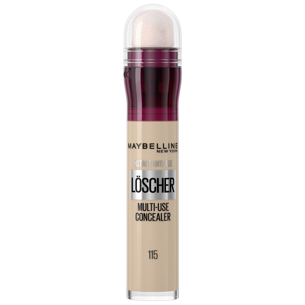 New York Concealer, Instant Anti-Age Effect Concealer, Eraser with Micro Eraser Applicator, No. 115 Warm light, 6.8 ml