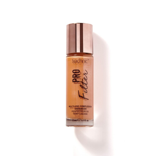 Technic Pro Filter Multi Use Complexion Enhancer - Primer, Illuminator and Highlighter Face Serum for a Flawless Finish - Deep