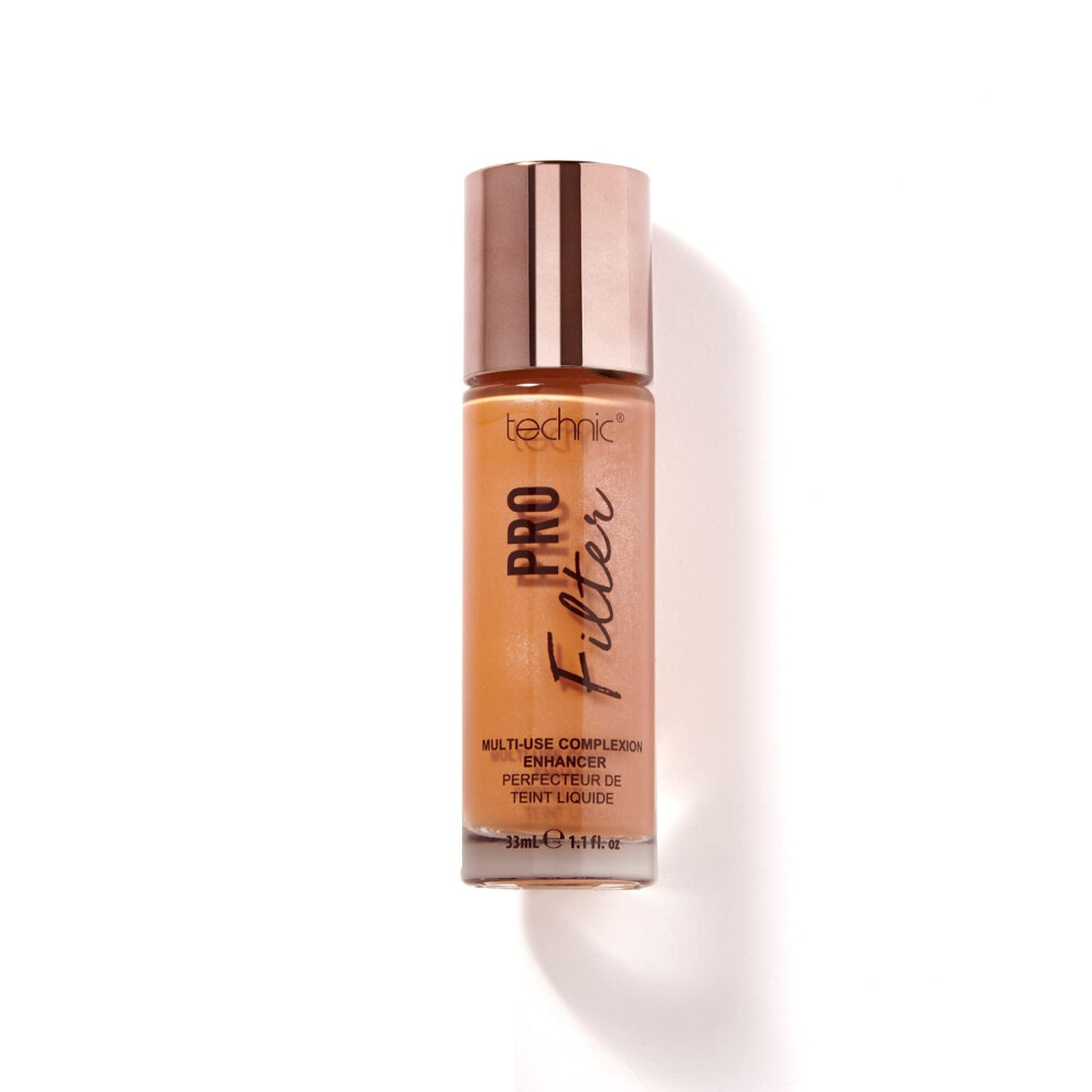 Pro Filter Multi Use Complexion Enhancer - Primer, Illuminator and Highlighter Face Serum for a Flawless Finish - Deep