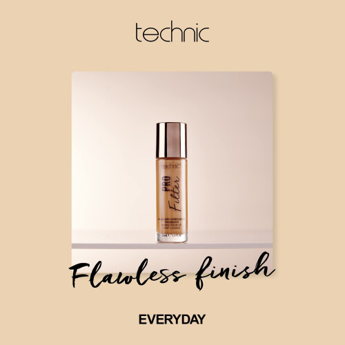 Technic Pro Filter Multi Use Complexion Enhancer - Primer, Illuminator and Highlighter Face Serum for a Flawless Finish - Deep 2