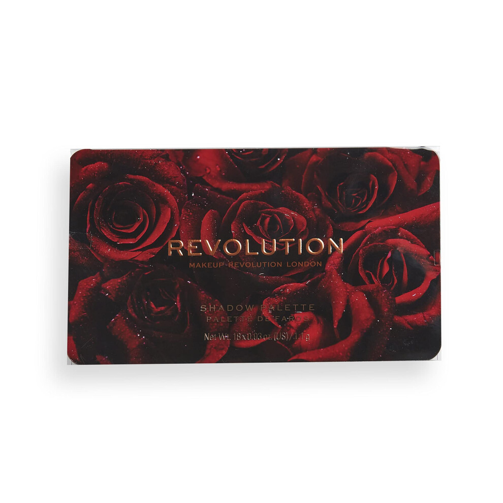 Revolution Beauty London Makeup Revolution Forever Flawless Eyeshadow Palette, 18 Shimmer & Matte Colours, Midnight Rose