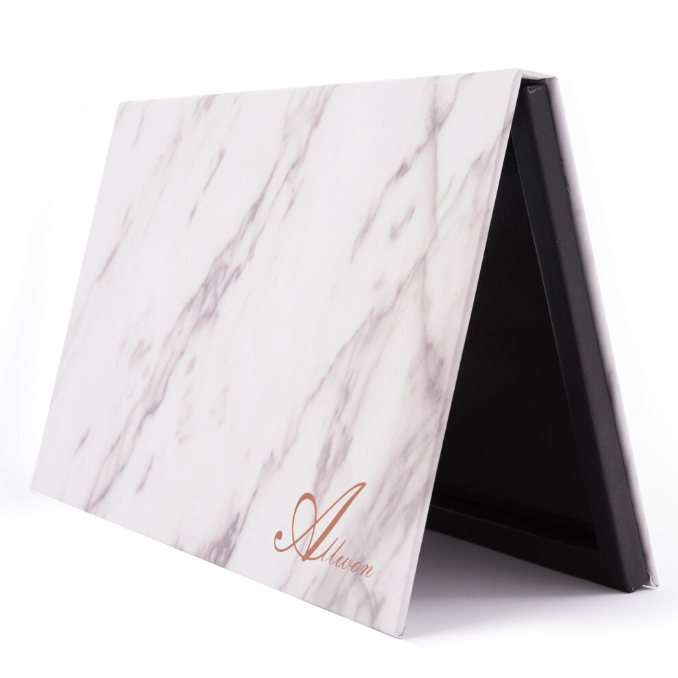 Allwon Magnetic Palette Marble Empty Makeup Palette With Mirror For Eyeshadow Lipstick Blush Powder