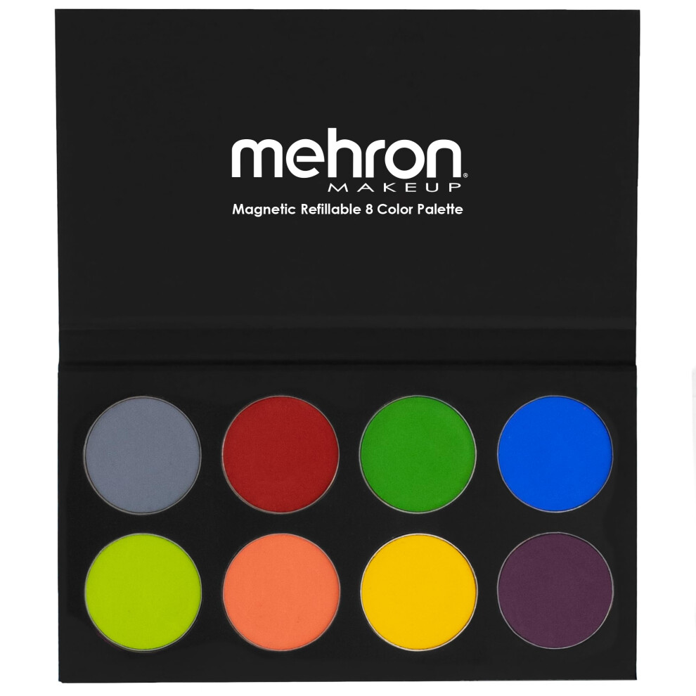 Mehron Makeup Paradise Aq Face & Body Paint 8 Color Palette (Tropical) - Face, Body, Sfx Makeup Palette, Special Effects, Face Painting Palette For Art,