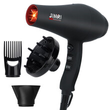 Hair Dryer, 2400W Professional Salon Hairdryer Negative Ionic Blowdryer Powerful AC Motor Quick Drying with 2 Speed 3 Heat, with Diffuser &