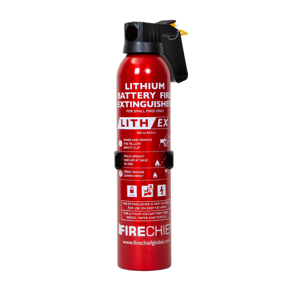 500Ml Lith-Ex Extinguisher ÂÂ¯Aerosol Lithium Ion Battery Fire Extinguisher ÂÂ¯Effective For Lithium Ion Battery Fires Involving Phones, Phone 5055377960667
