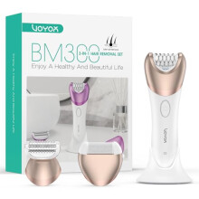 Epilator for Women Cordless & Rechargeable, Epilator Hair Removal with 30 Tweezers,3 in 1 Epilators with Electric Lady Shaver and Foot File,Hair