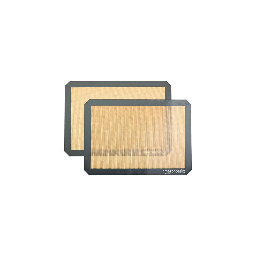 Amazon Rectangular Silicone Baking Mat, Old Standard, 2 Count, 42 X 29.5 Cm
