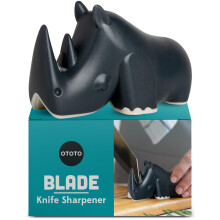 Blade Knife Sharpener - Keep Knife Sharper with The Best Knife Sharpener - Fun Kitchen Gadgets BPA-Free & Dishwasher-Safe Kitchen Knife Sharpener -