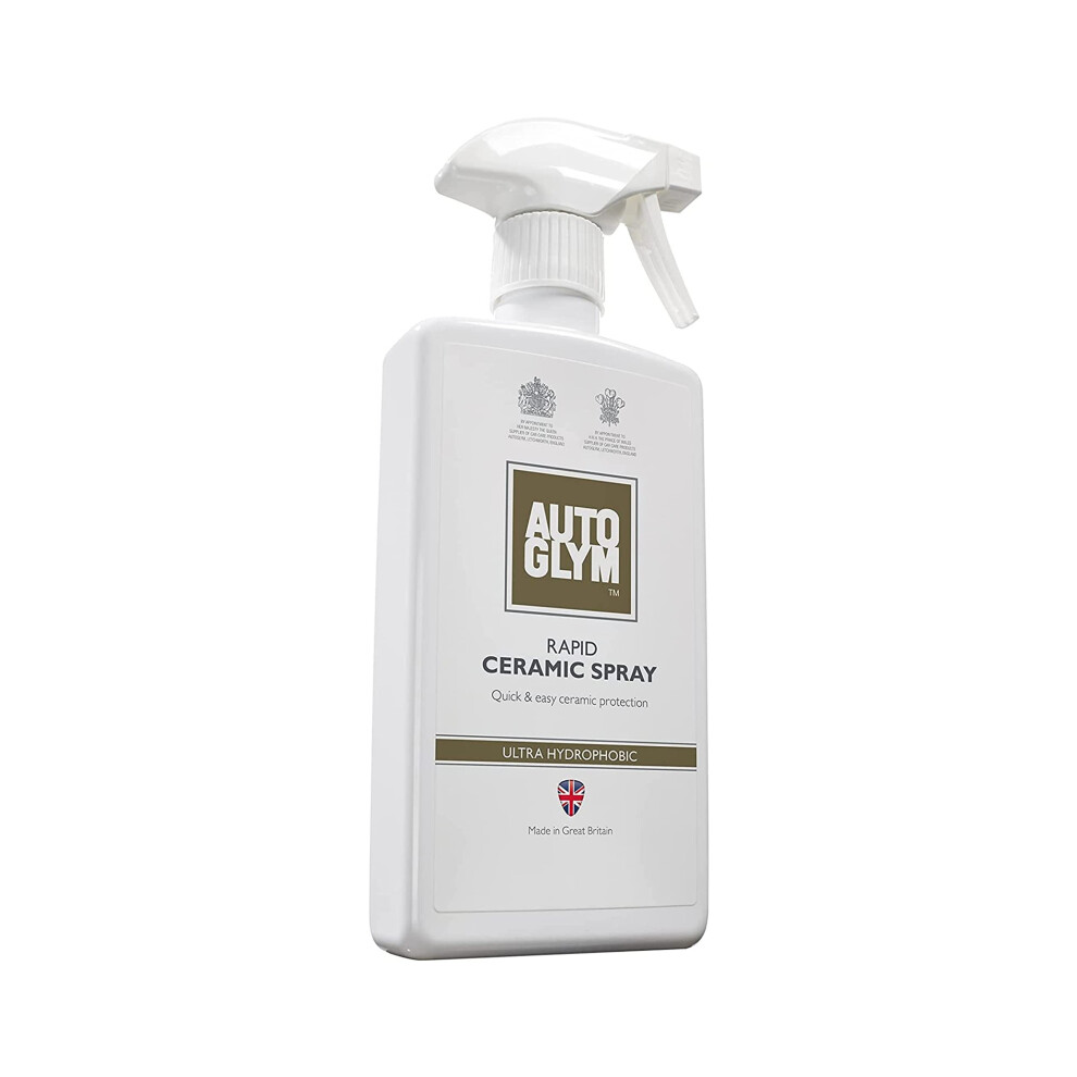 Autoglym Rapid Ceramic Spray Ultra Hydrophobic, 500Ml - Tropical Scented Ceramic Coating Car Spray Wax For Superior Paintwork Protection