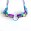 Zoggs Racer Titanium Violet Turquoise Mirrored Blue 3